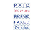 Trodat printy-dater 4850 Dater, Message/Date, Blue and Red Inks (E4850L)
