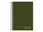 Ampad Gold Fibre 1-Subject Notebook, 5" x 7", College Ruled, 100 Sheets, Green (20-801R)