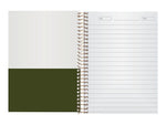 Ampad Gold Fibre 1-Subject Notebook, 5" x 7", College Ruled, 100 Sheets, Green (20-801R)