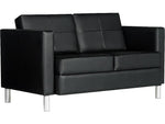 Global Citi 50.5" Leather Sofa, Black (TD7876450550)