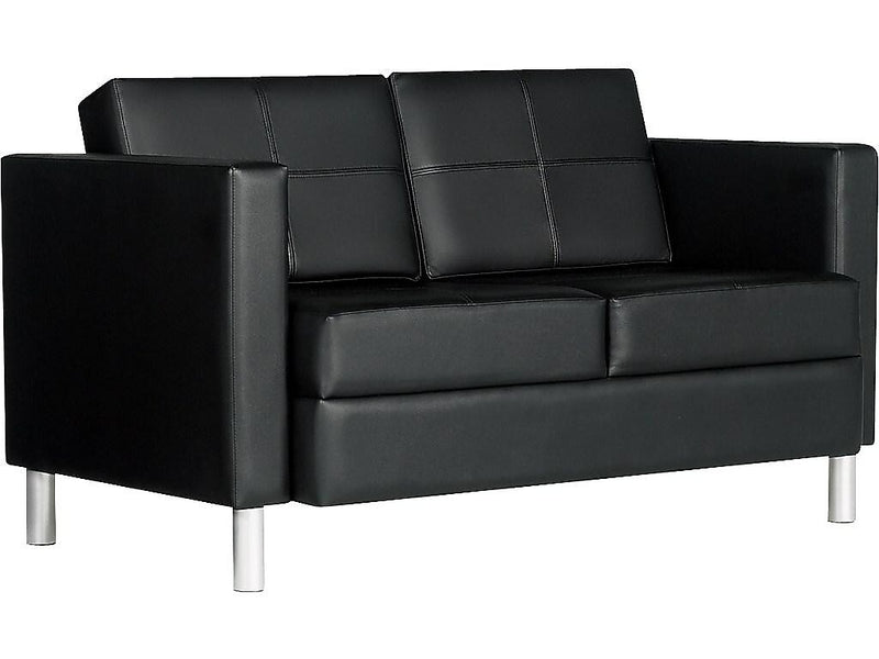 Global Citi 50.5" Leather Sofa, Black (TD7876450550)