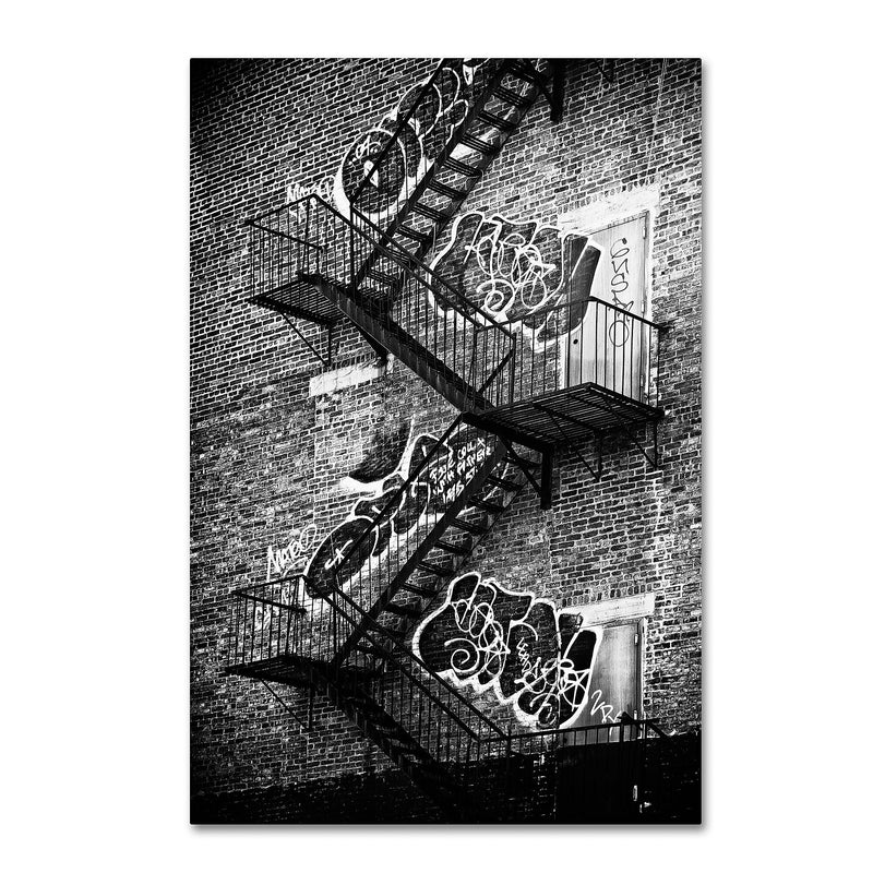 Trademark Fine Art Philippe Hugonnard 'NYC Fire Escape' 12" x 19" Canvas Stretched Art Print (190836050512)