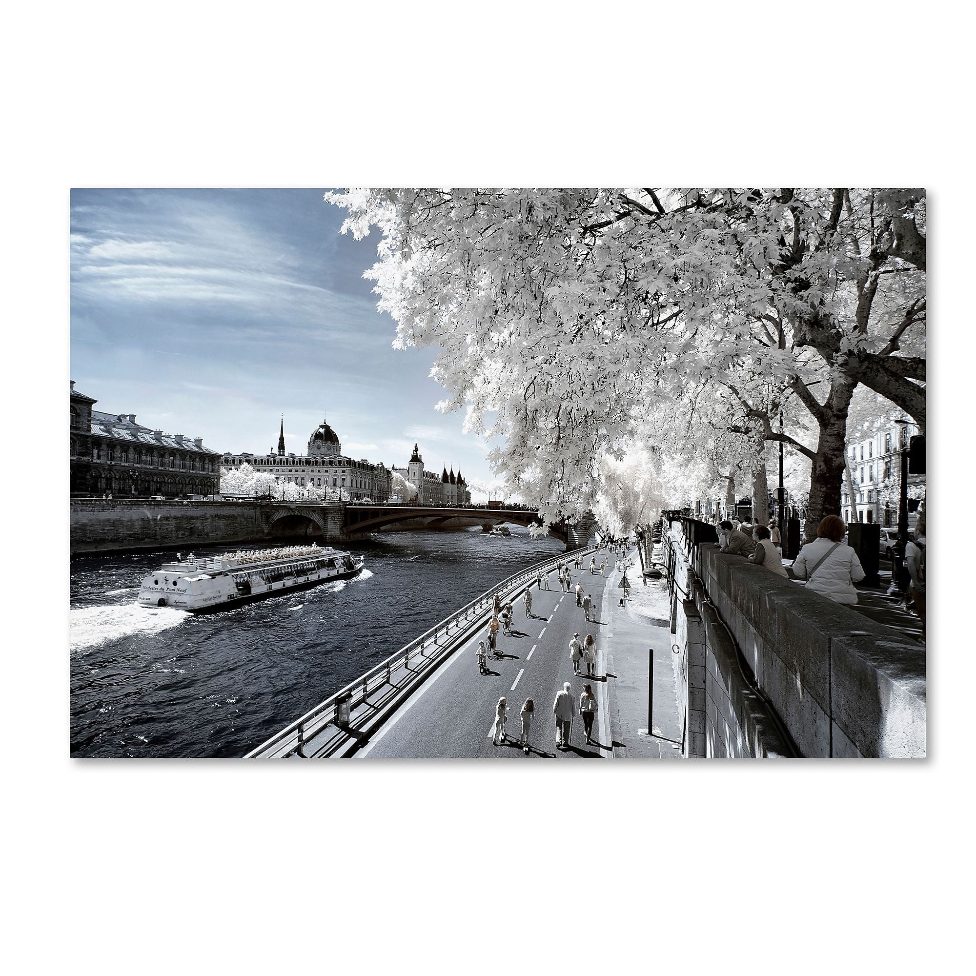 Trademark Fine Art Philippe Hugonnard 'Another Look at Paris X' 12" x 19" Canvas Stretched (190836042739)