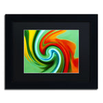 Trademark Fine Art Amy Vangsgard 'Abstract Flower Unfurling 2' 11" x 14" Matted Framed (886511933057)