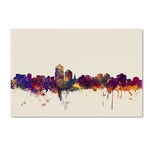 Trademark Fine Art Michael Tompsett 'Albuquerque New Mexico Skyline' 12" x 19" Canvas Stretched (190836028078)