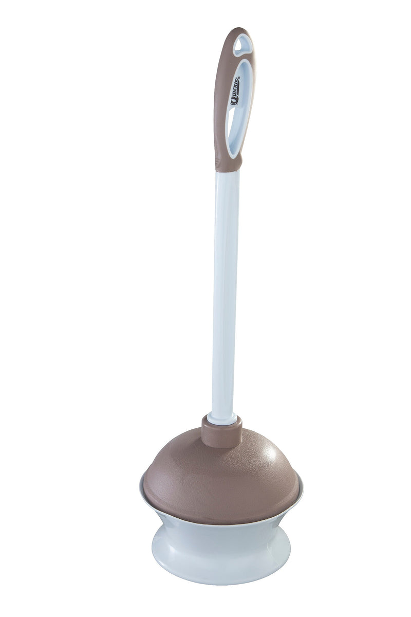 Quickie Plastic Toilet Plunger with Caddy, Multicolor (360MB)