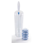 Toilet Wand Kit with Caddy & Refill Heads; 6 Kits Per Carton