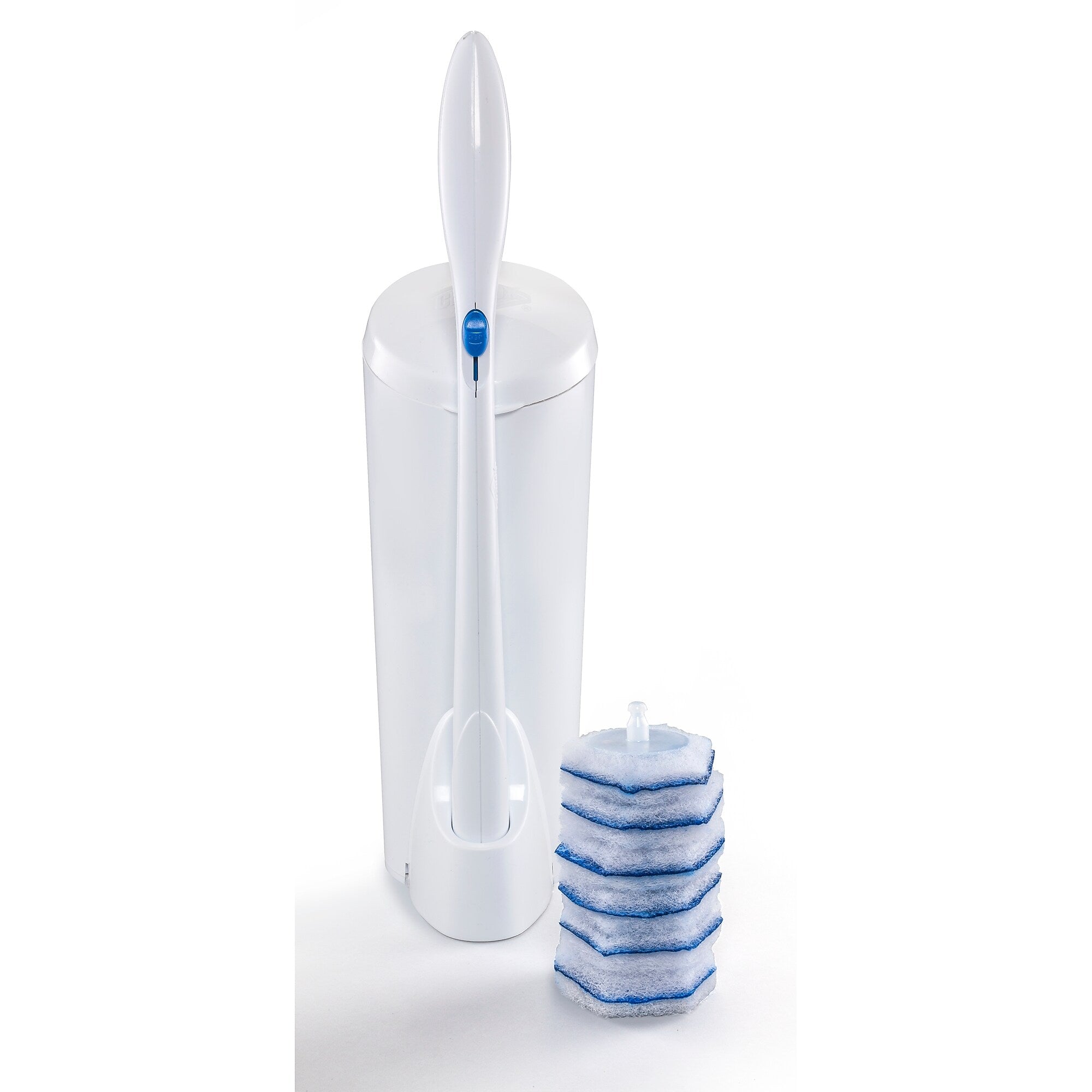 Toilet Wand Kit with Caddy & Refill Heads; 6 Kits Per Carton
