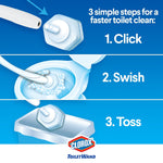 Toilet Wand Kit with Caddy & Refill Heads; 6 Kits Per Carton