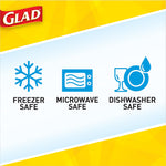 Glad® Deep Dish Containers, 64 Oz., 3/Pack (70045)