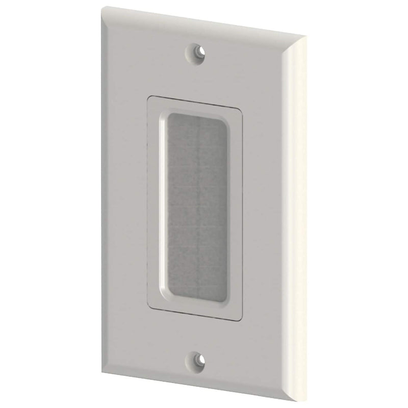 Datacomm Electronics 45-0018-wh Brush Plate Decor Insert