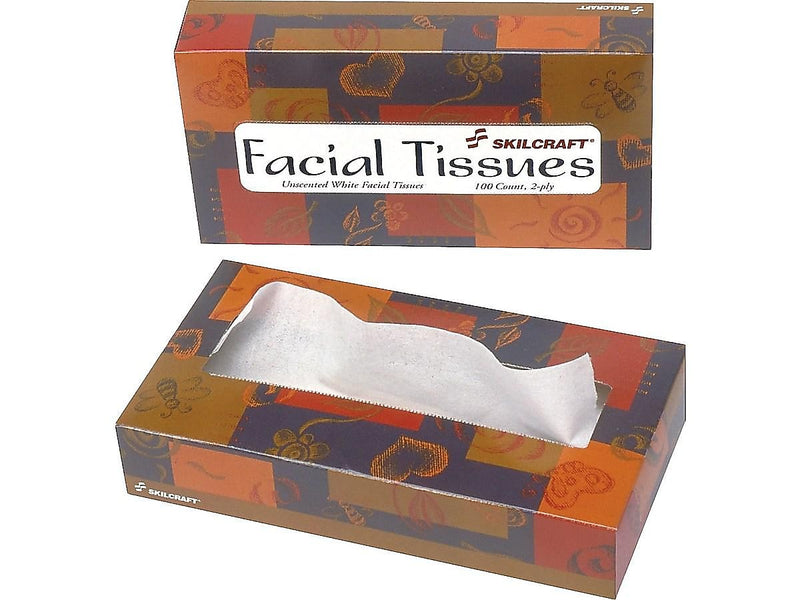 AbilityOne Facial Tissue, 2-Ply,12 Packs (8540)