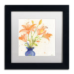 Trademark Fine Art Sheila Golden 'Tiger Lily Bouquet' 11" x 11" Matted Framed (190836240265)