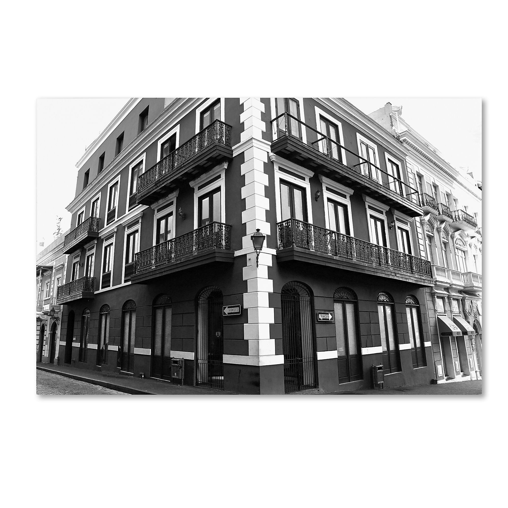 Trademark Fine Art CATeyes 'Old San Juan 9' 12" x 19" Canvas Stretched (190836039319)