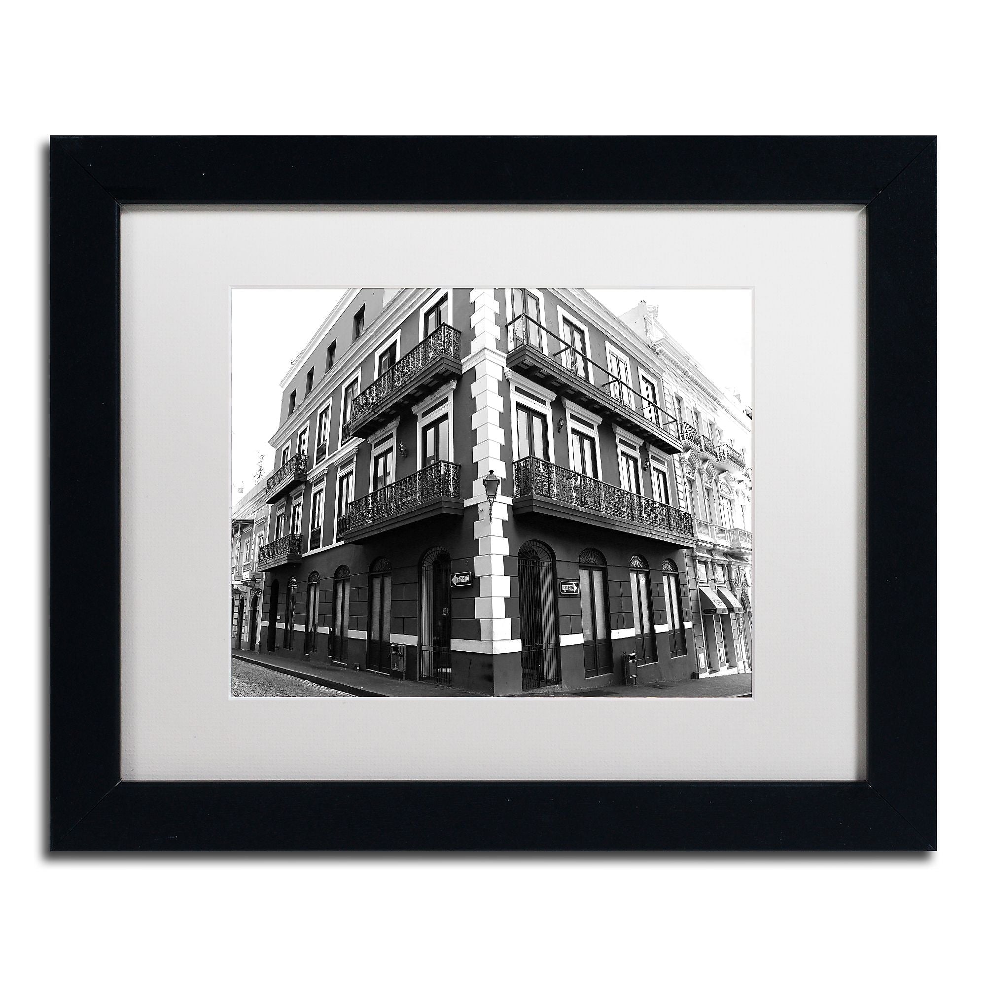 Trademark Fine Art CATeyes 'Old San Juan 9' 11" x 14" Matted Framed (190836039289)