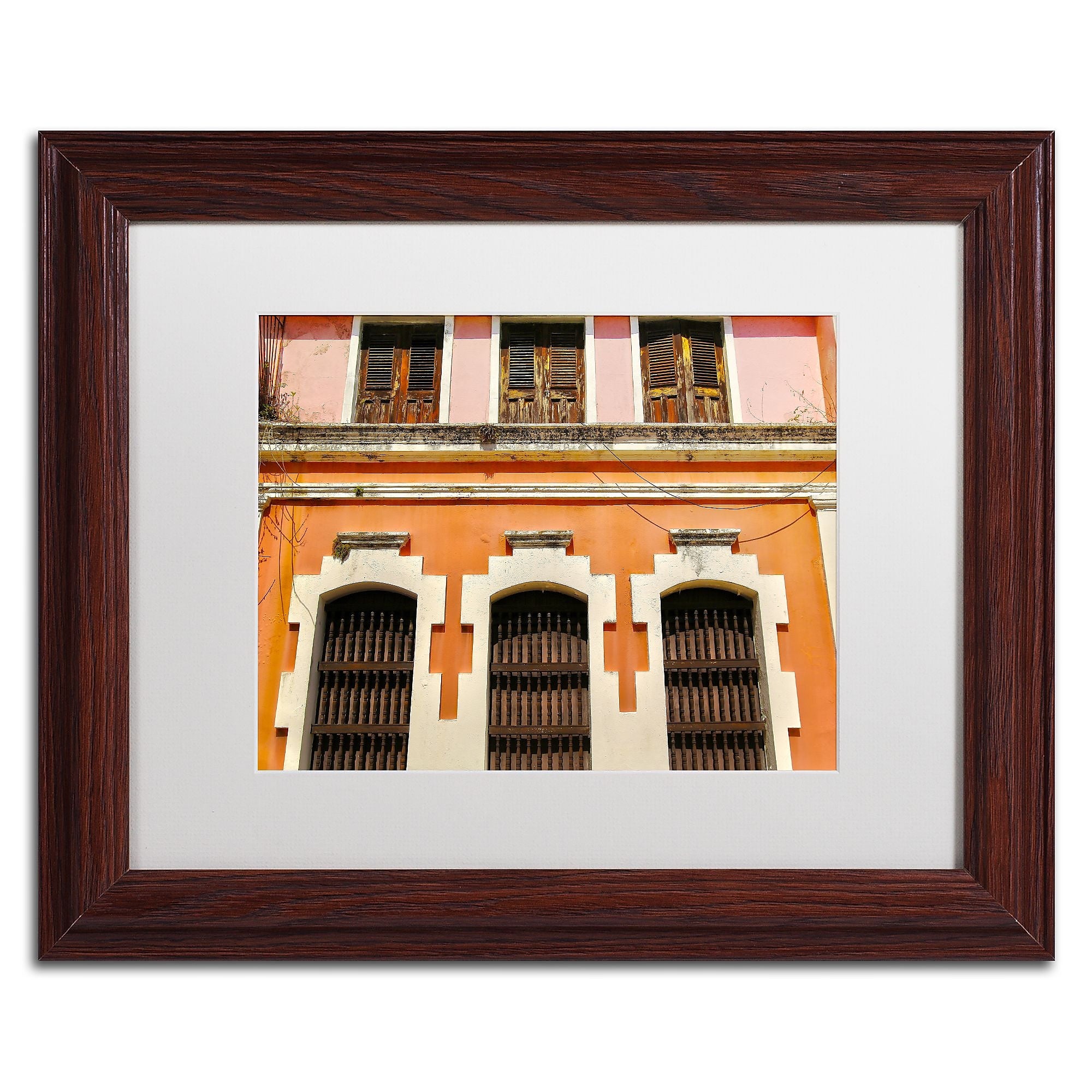 Trademark Fine Art CATeyes 'Old San Juan 12' 11" x 14" Matted Framed (190836039975)