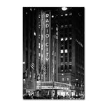 Trademark Fine Art Philippe Hugonnard 'Radio City Music Hall' 12" x 19" Canvas Stretched (190836117000)