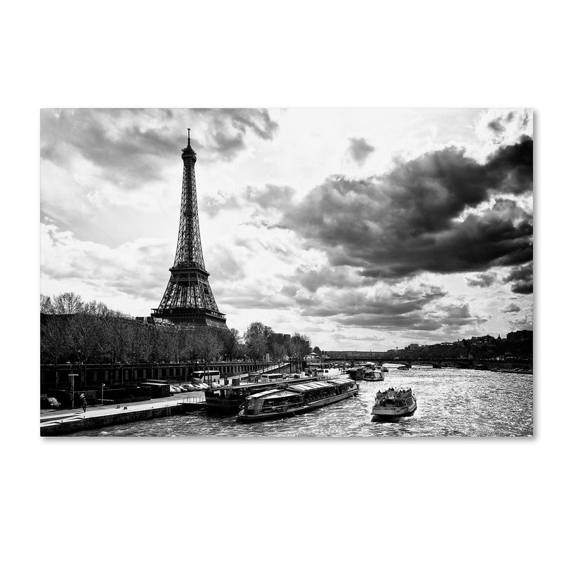 Trademark Fine Art Philippe Hugonnard 'Romantic Stroll in Paris' 12" x 19" Canvas Stretched (190836114238)