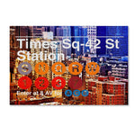 Trademark Fine Art Philippe Hugonnard 'Subway City Art NYC IV' 12" x 19" Canvas Stretched (886511952430)