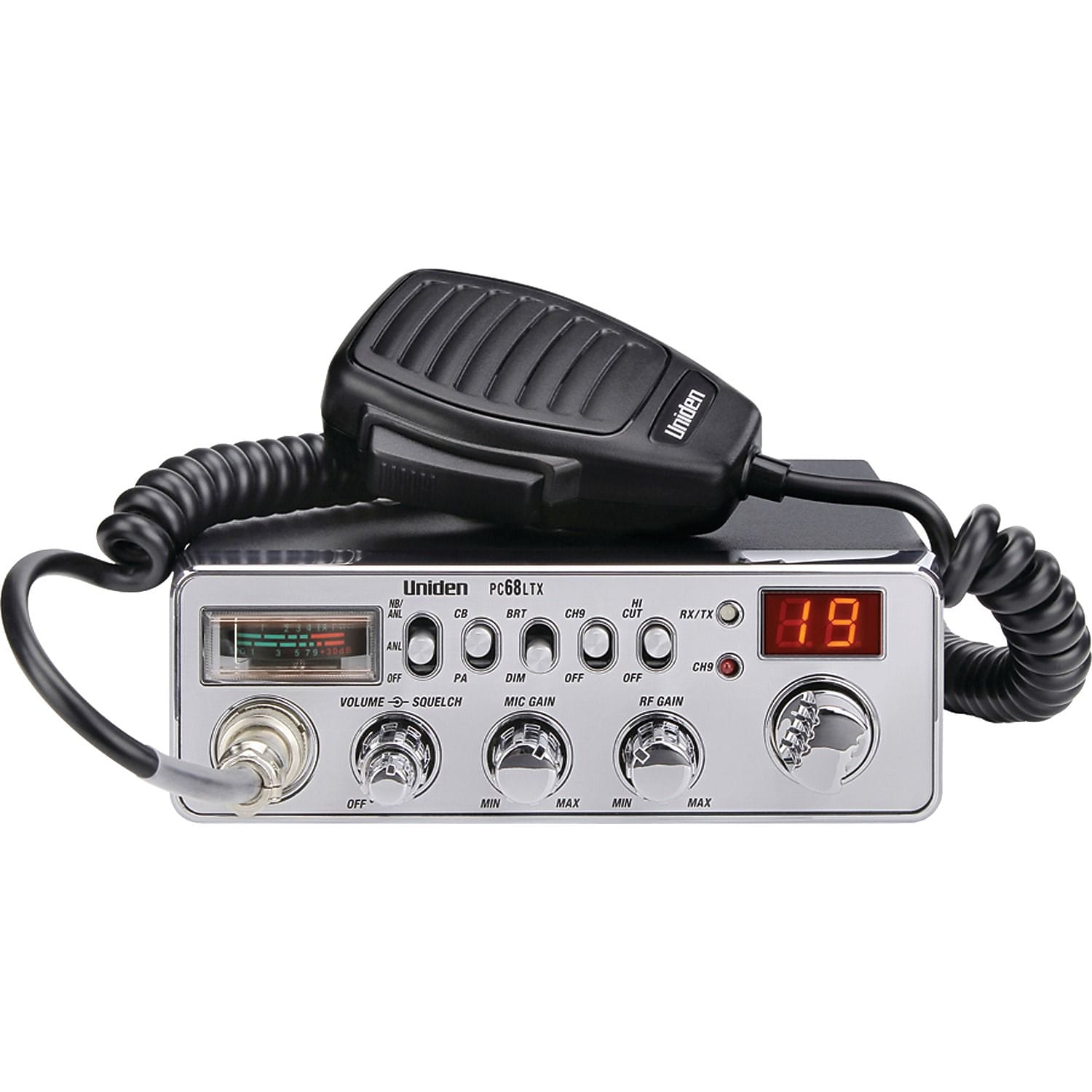 Uniden PC68LTX 40-channel CB Radio, Black