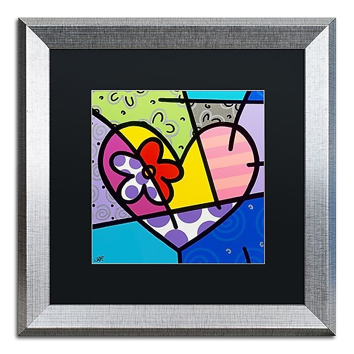 Trademark Fine Art Roberto Rafael 'Big Heart III' 16" x 16" Matted Framed (190836280742)