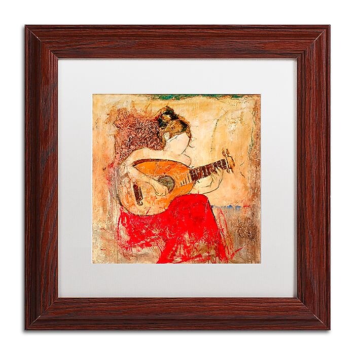 Trademark Fine Art Joarez 'Vanessa' 11" x 11" Matted Framed (190836235810)