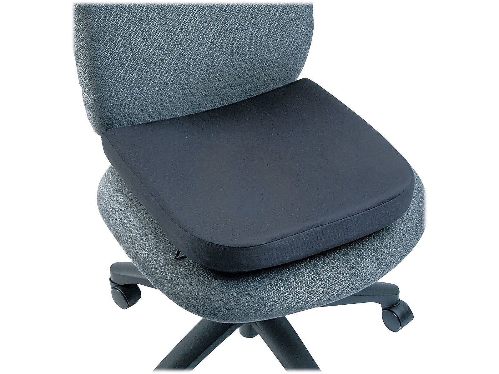 ComfortMakers Deluxe Memory Foam Chair Cushion, Black (91061)
