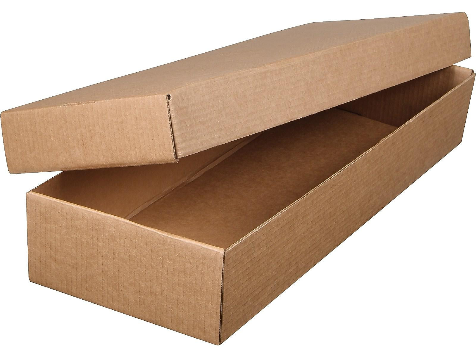 24"L x 9.5"W x 4"H Shipping Box, ECT Rated, Brown (30-2571)