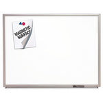 AbilityOne Skilcraft Porcelain Dry-Erase Whiteboard, Anodized Aluminum Frame, 4' x 3' (7110-01-555-0293)