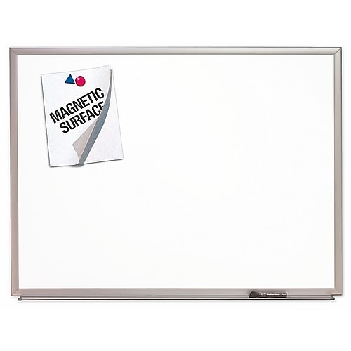 AbilityOne Skilcraft Porcelain Dry-Erase Whiteboard, Anodized Aluminum Frame, 4' x 3' (7110-01-555-0293)