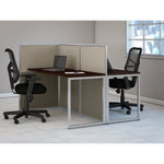 Bush Business Furniture Easy Office 60"W 2 Person Back to Back Cubicle Workstation, Mocha Cherry (EOD460MR-03K)