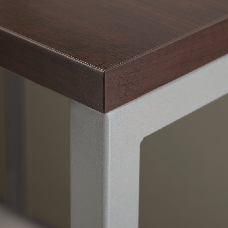 Bush Business Furniture Easy Office 45"H x 61"W Cubicle Panel Workstation, Mocha Cherry (EOD260SMR-03K)