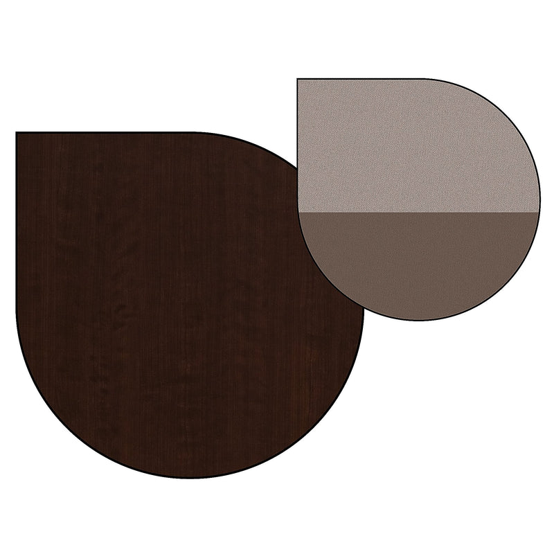 Bush Business Furniture Easy Office 45"H x 119"W 4 Person Back to Back Cubicle Panel Workstation, Mocha Cherry (EOD660SMR-03K)