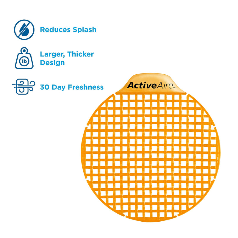 ActiveAire™ Urinal Screen, Sunscape Mango Scent, Yellow, 12/Pack (48271)