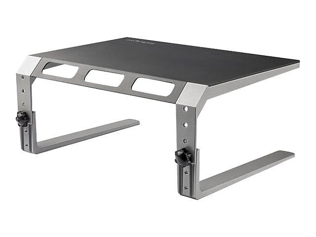 StarTech Monitor Riser Stand - Height Adjustable - Steel & Aluminum Stands, Up to 32", Gray (MONSTND)