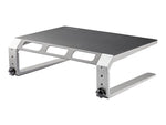StarTech Monitor Riser Stand - Height Adjustable - Steel & Aluminum Stands, Up to 32", Gray (MONSTND)