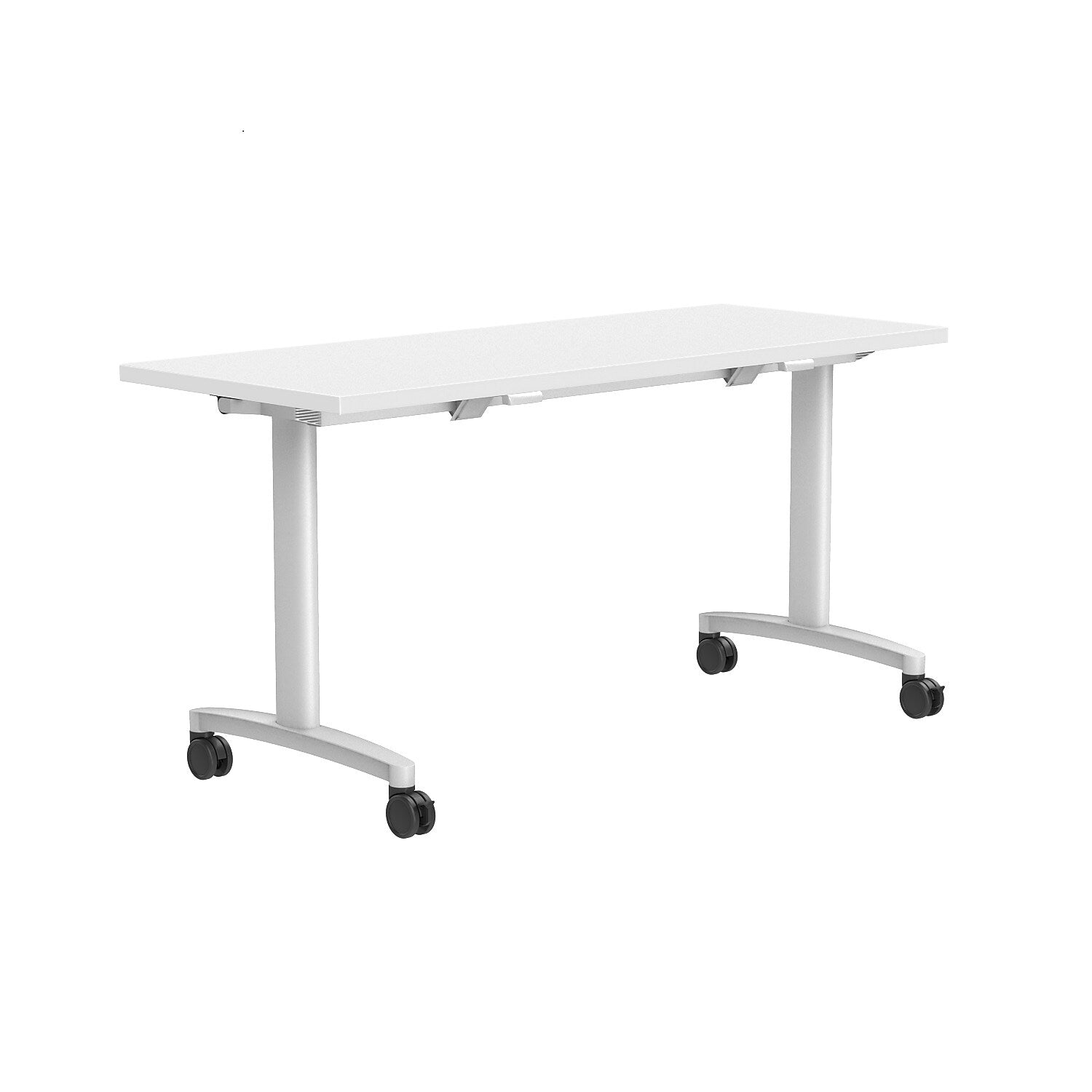 Union & Scale™ Flip Top Nesting Training Table 24X60, White