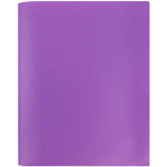JAM Paper POP 2-Pocket Plastic Folders with Metal Prong Fastener, Purple, 96/Pack (382ECpuu)