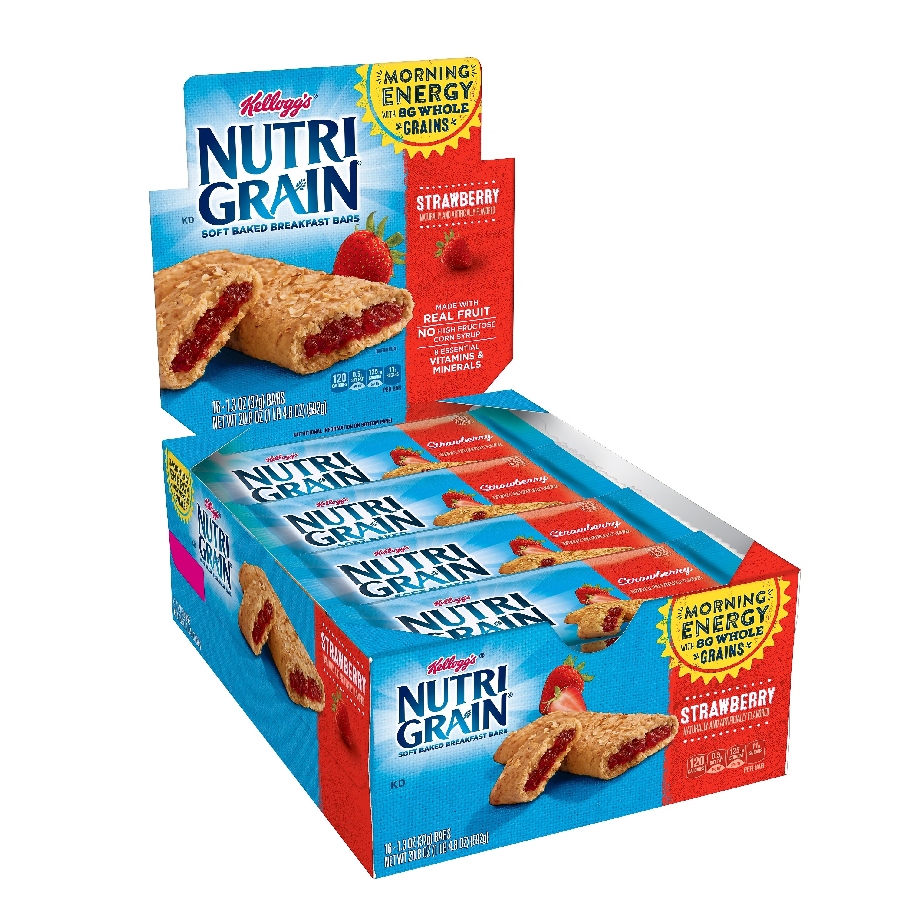 Nutri-Grain Strawberry Breakfast Bar, 1.3 oz., 16 Bars/Box (511386)