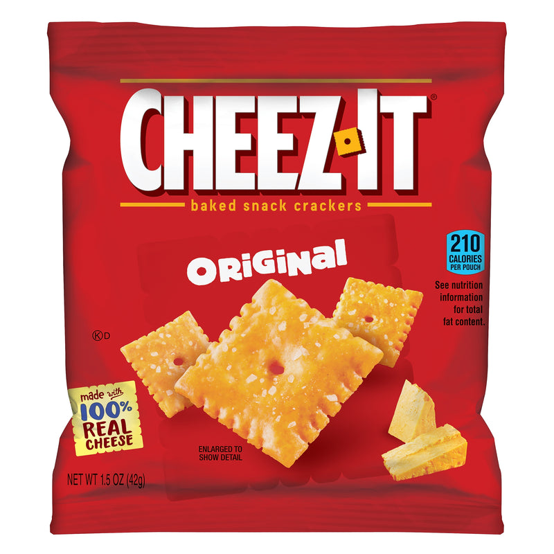 Sunshine Cheez-It Crackers, 1.5oz Single-Serving Snack Pack, 8/Box (KEB12233)