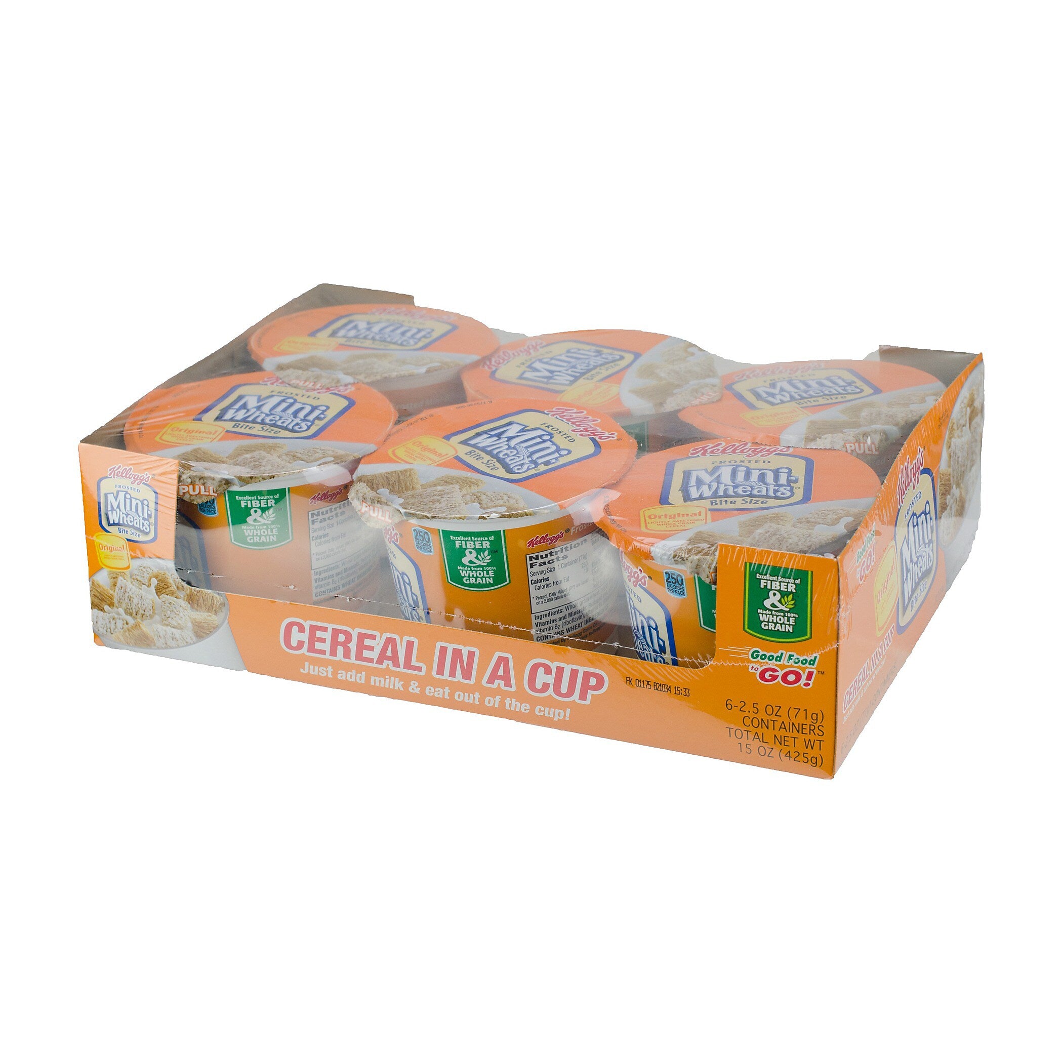 Keebler Frosted Mini Wheats Original Cereal, 2.5 oz., 6/Box (KEE42798)