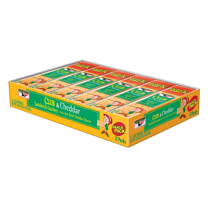 Keebler Club Cheddar Sandwich Crackers, 1.8 oz., 12 Packs/Box (KEE21161)