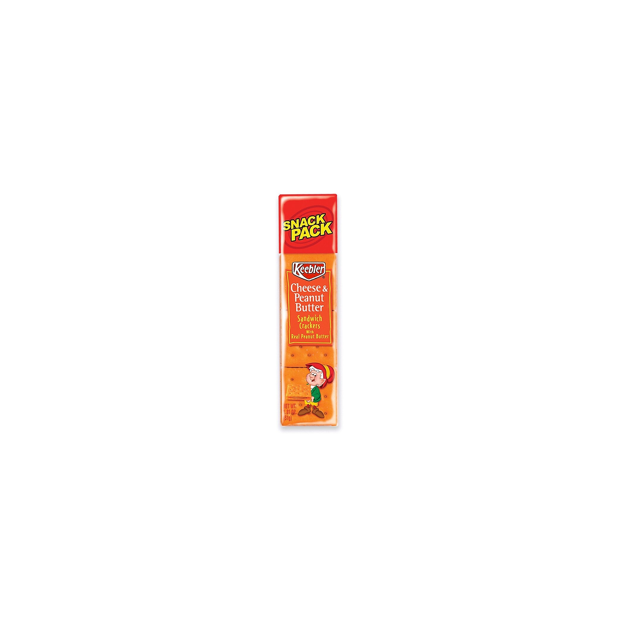 Keebler Cheese & Peanut Butter Sandwich Crackers, 1.8 oz., 12 Packs/Box (KEE21164)