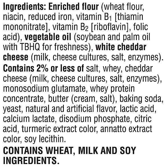 Cheez-It White cheddar Crackers, 1.5 oz., 45 Packs/Box (KEE10893)
