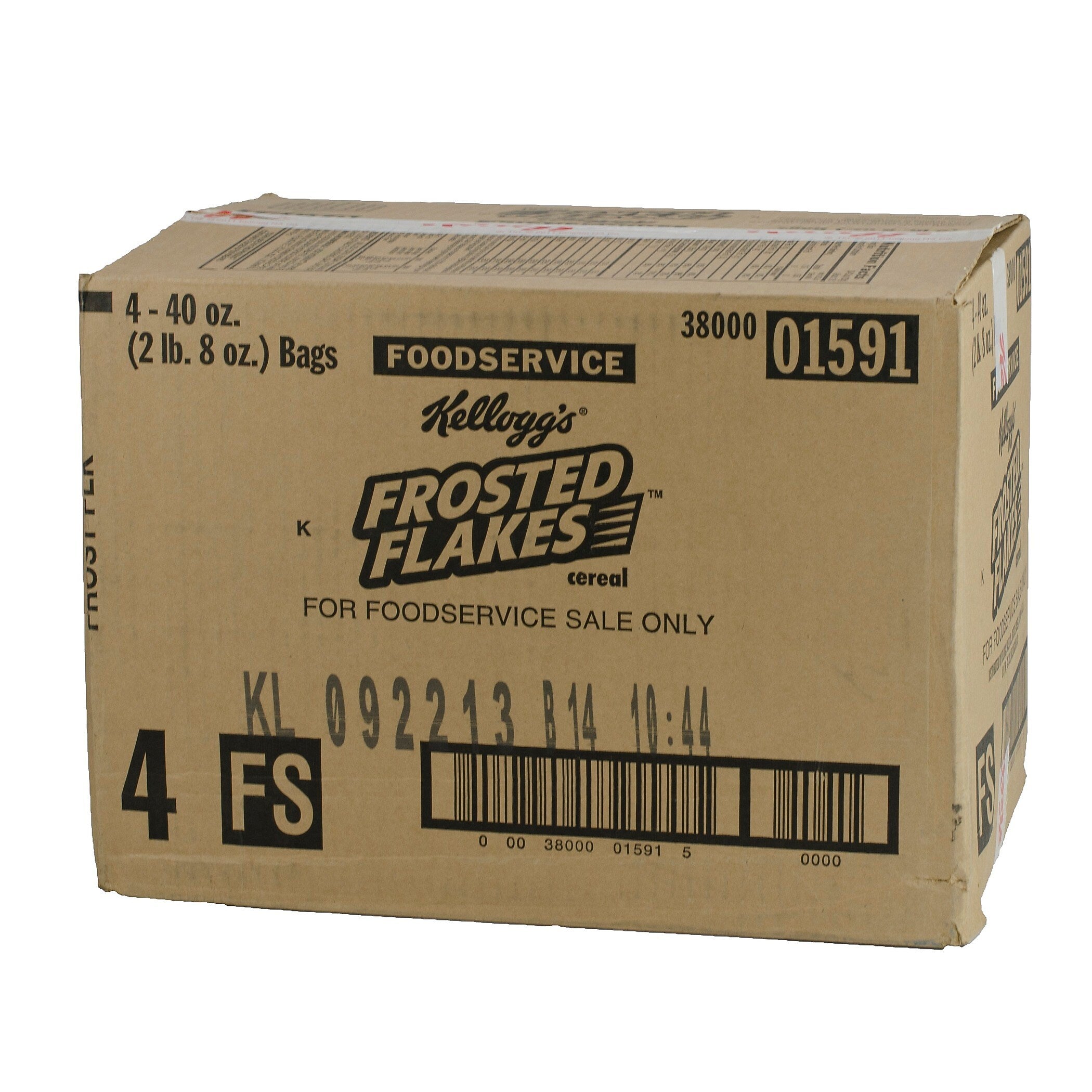 Kellogg's Frosted Flakes Bulk Cereal, 40 oz., 4 Bags/Carton (021838)