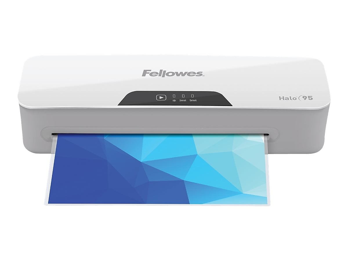 Fellowes Halo 95 Thermal & Cold Laminator, 9.5" Width, White/Light Gray (5753001)