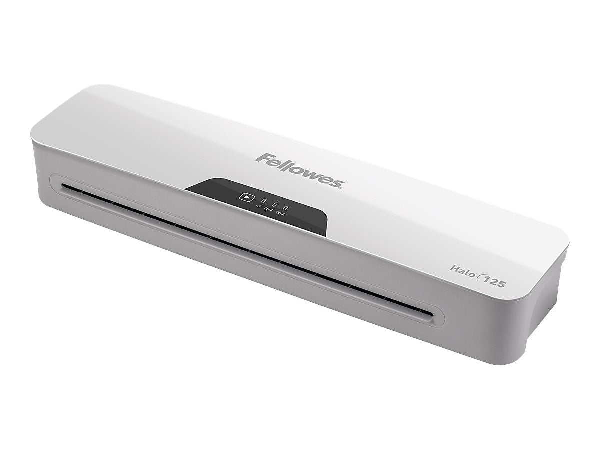 Fellowes Halo 125 Thermal & Cold Laminator, 12.52" Width, White/Light Gray (5753101)