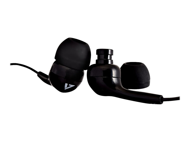 V7 Stereo Headphones, Black (HA105-3NB)