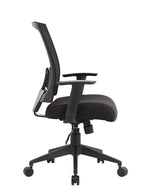 Boss Office Products Ergonomic Mesh Swivel Task Chair, Black (B6706-BK)