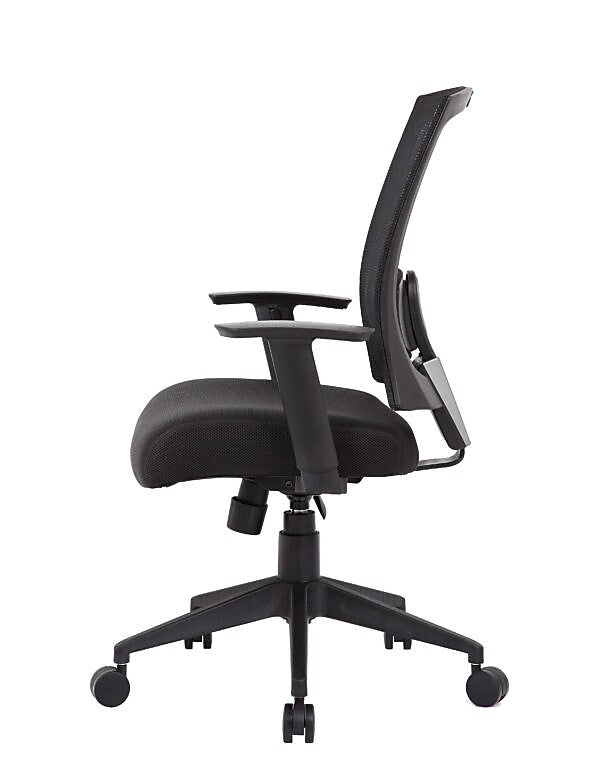 Boss Office Products Ergonomic Mesh Swivel Task Chair, Black (B6706-BK)